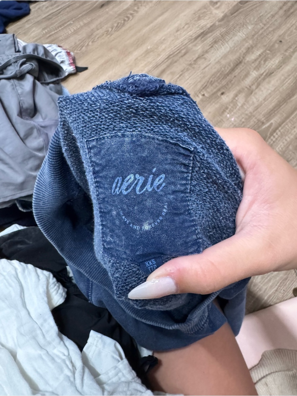 aerie Indigo Crewneck Sweater